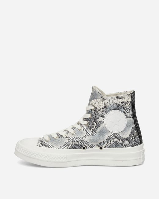 Converse White Chuck Taylor All Star First String Sneakers Silver for men