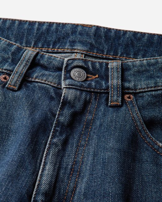 MM6 by Maison Margiela Blue Men S Distressed Straight-leg Jeans Dark for men