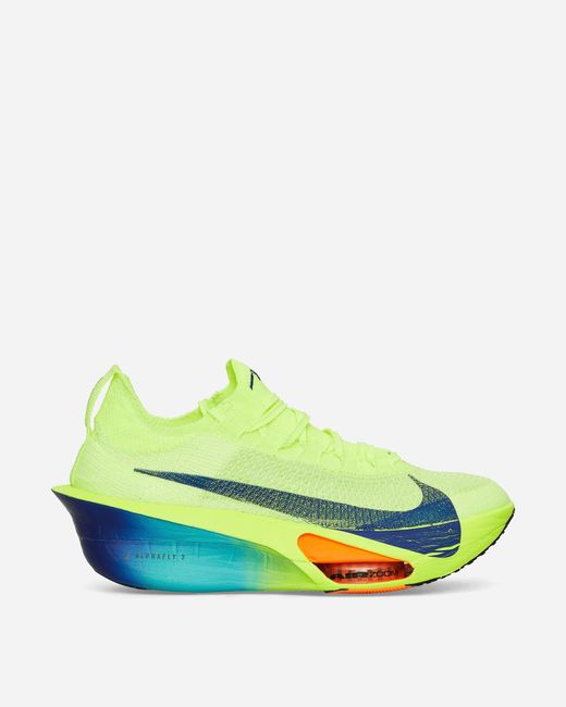 Nike Green Air Zoom Alphafly 3 Sneakers Volt for men
