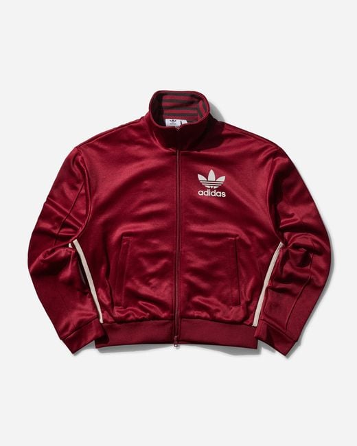 Adidas Red Women S Wales Bonner Track Top Collegiate Burgundy