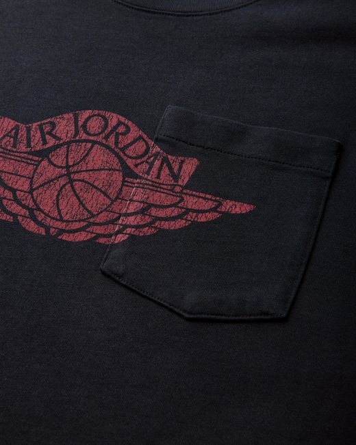 Nike Black Jordan Flight Essentials Pocket T-Shirt for men
