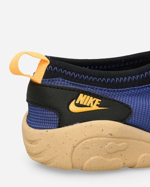 Nike Blue Aqua Turf Sneakers Deep Night / Laser Orange for men
