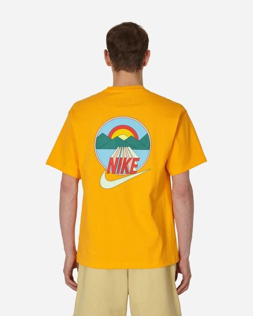 Nike Yellow Sunset T-shirt Sundial for men