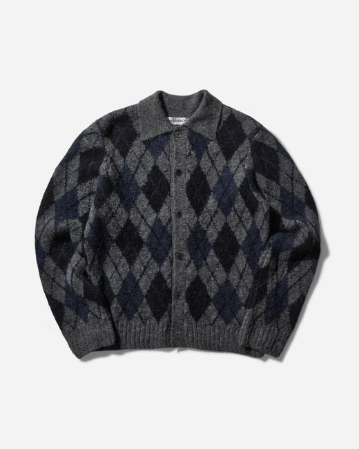 Our Legacy S Evening Polo Soft Duke Argyle in Black for Men