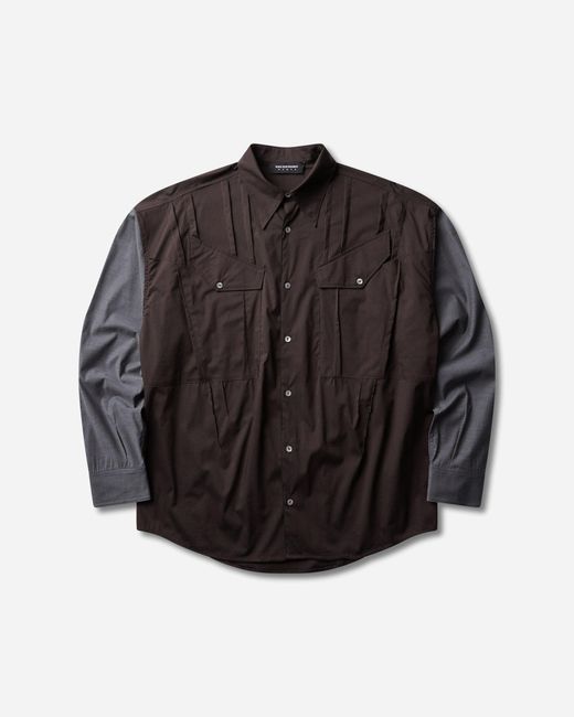 Kiko Kostadinov Black Women S Weka Shirt Wood Stripe