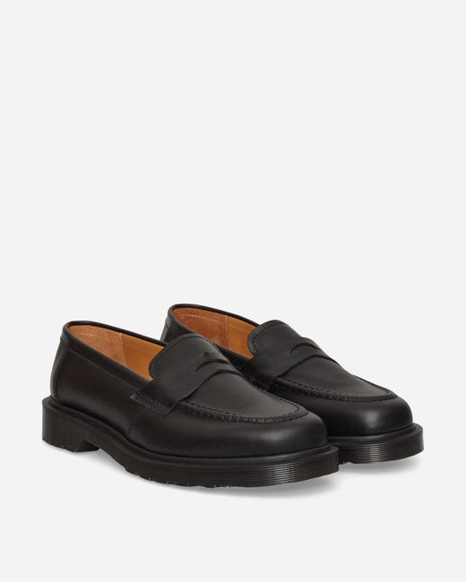 Dr. Martens Black Delapre Penny Loafers for men