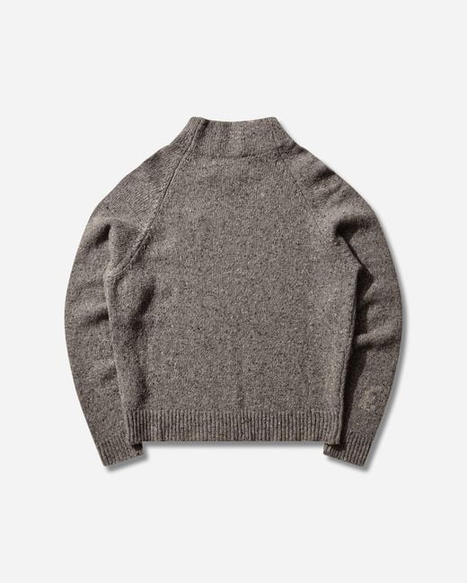 ERL Gray S Slit-Neck Sweater for men
