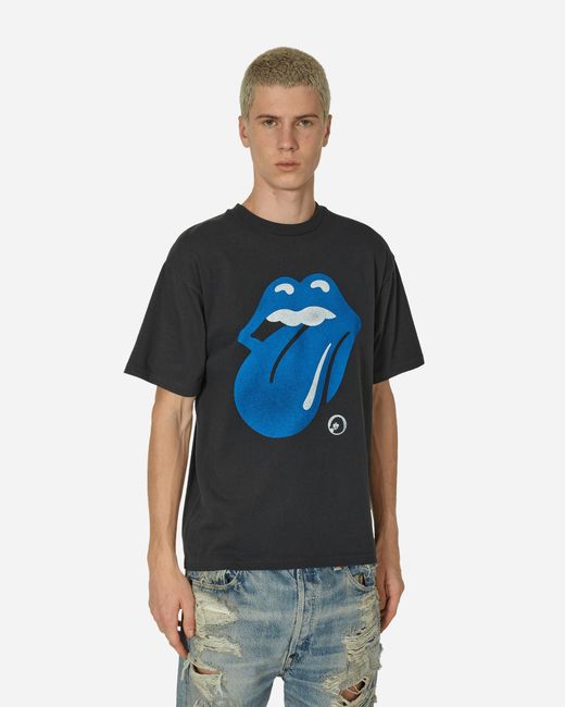 Hysteric Glamour The Rolling Stones Circle Head And Blue Tongue T-shirt for men