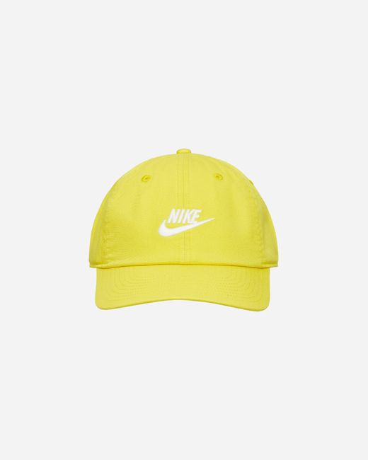 Nike Yellow Club Unstructured Futura Wash Cap Lightening for men