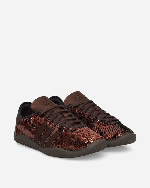 Adidas Wales Bonner Karintha Lo Sequin Sneakers Dark Brown / Core Black for men