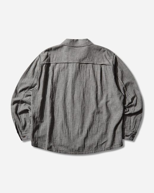 Undercover Gray S Linen-Ramie Blend Cotton Jacket for men