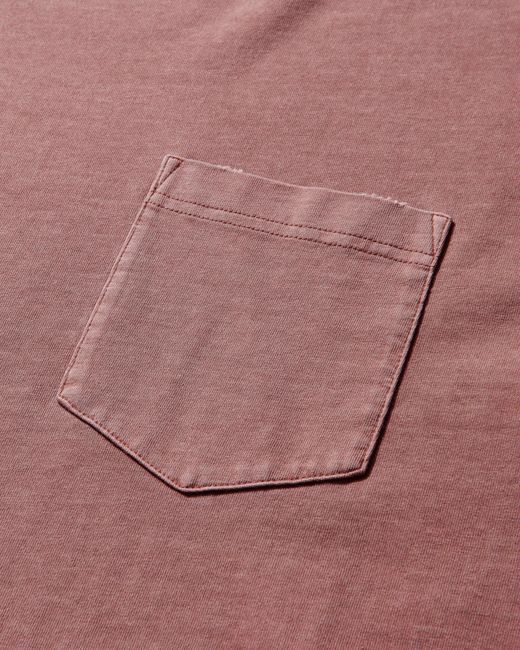 Carhartt Pink Torion Pocket Longsleeve T-Shirt Marsala (Grind Washed) for men