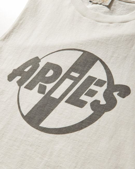 Aries White Punk Muscle Vest for men