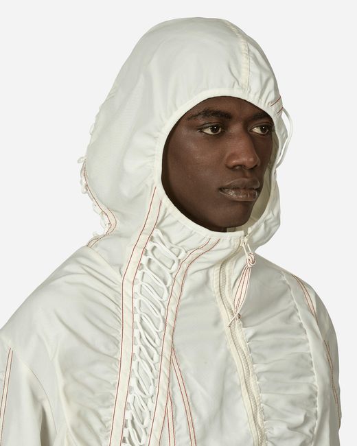 Reebok White Kanghyuk Hooded Jacket for men