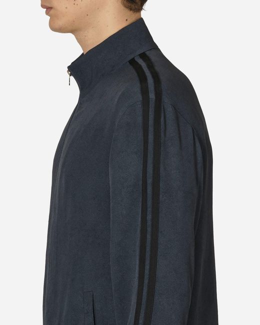 Amomento Blue High Neck Zip-Up Jacket Dark for men