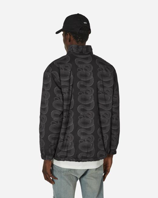 Hysteric Glamour Black Snake Loop Stand Collar Jacket for men