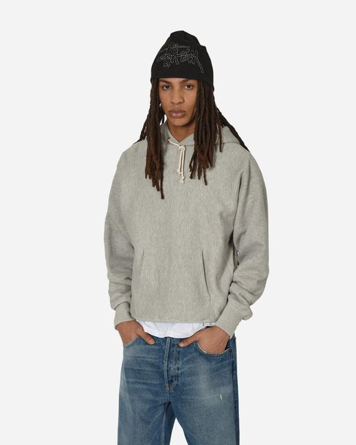 Champion Made In Japan Hooded Sweatshirt Silver Gray for men