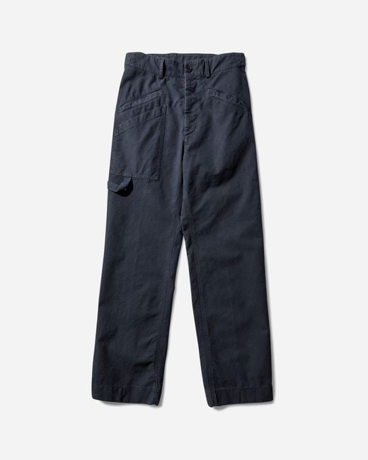 Dries Van Noten Blue Men S Overdyed Carpenter Pants Navy for men