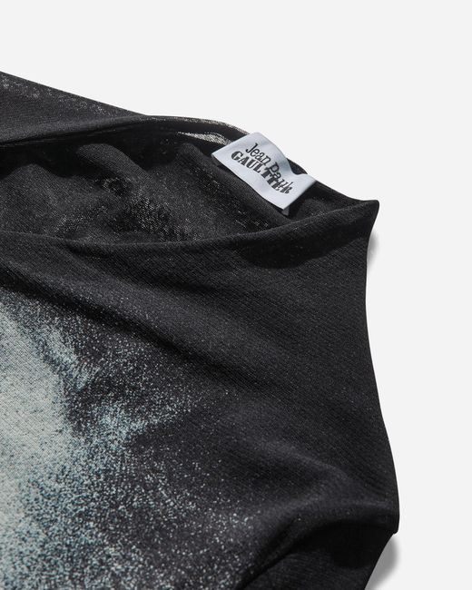 Jean Paul Gaultier Black S Body Dust Crop Top