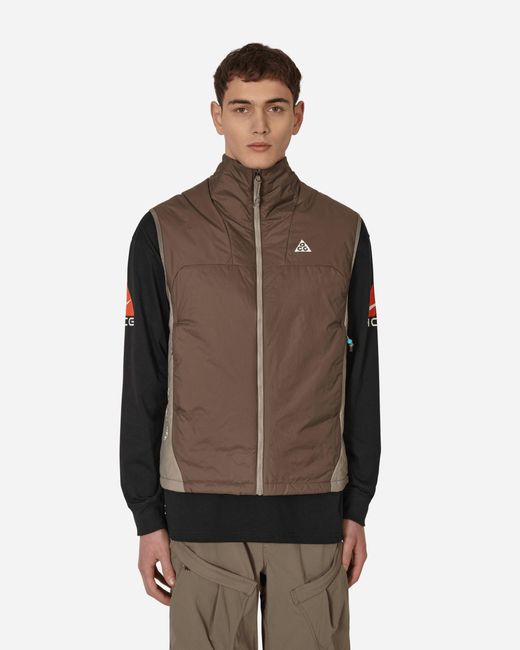 Nike Acg Thermafit Adv Rope De Dope Vest Brown for Men Lyst