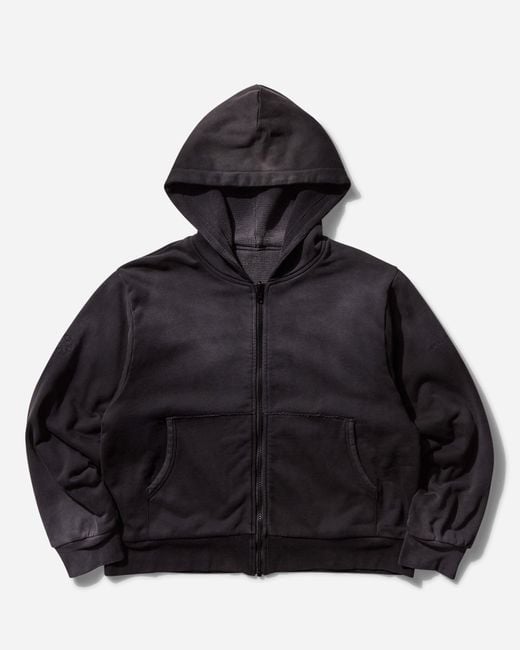 1017 ALYX 9SM Black S Garment Dye Reversible Zip-Up Hoodie Washed for men