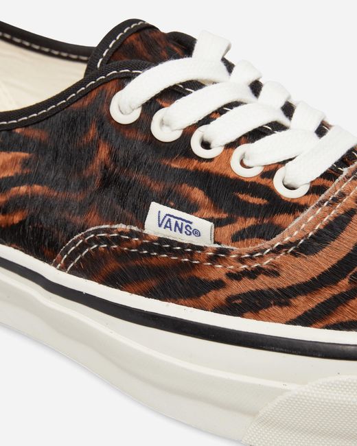 Vans White Premium Authentic 44 Pony Hair Sneakers Tiger for men