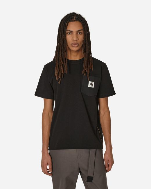 Sacai Black Carhartt Wip T-shirt for men