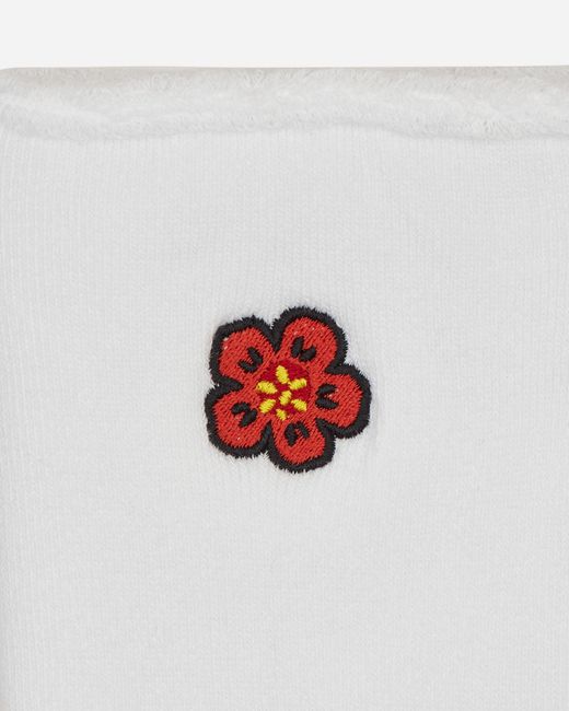 KENZO White Boke Flower Crest Socks for men