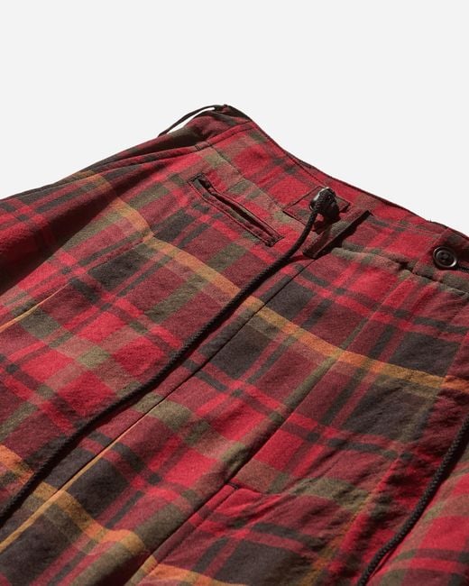 Needles Red Men S Hd Military Pants for men