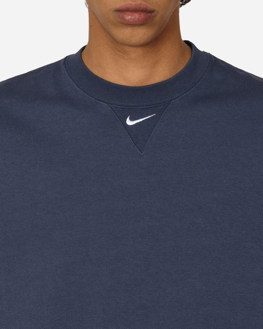 Nike Blue Solo Swoosh Heavyweight T-Shirt Thunder for men