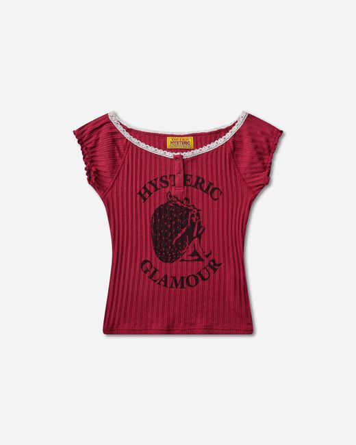 Hysteric Glamour Red S Strawberry Freak Baby T-Shirt for men