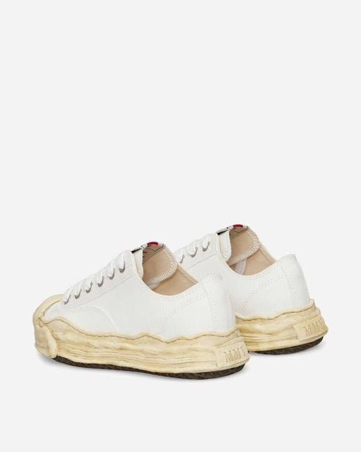 Maison Mihara Yasuhiro White Hank Og Dyed Sole Canvas Low Sneakers for men