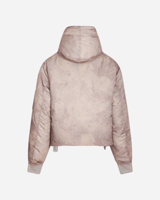 Oamc Peacemaker Natural S Cropped Hood Bomber Jacket Foliage Print for men