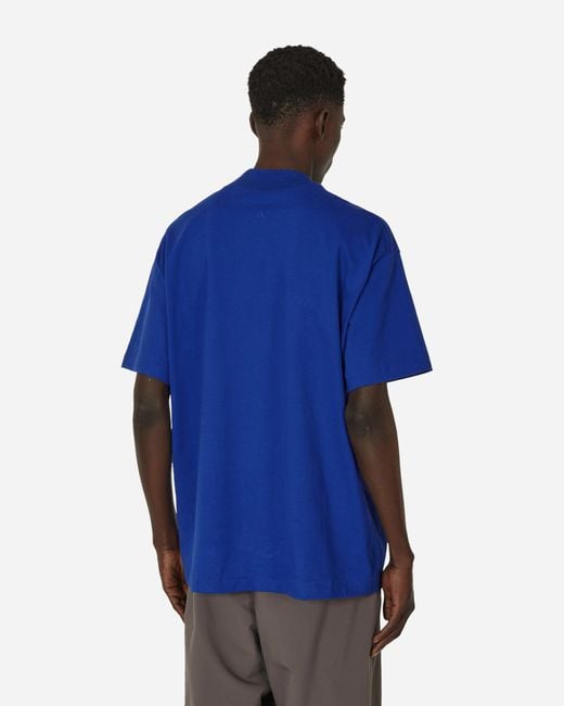 Adidas Blue Basketball T-shirt Lucid for men