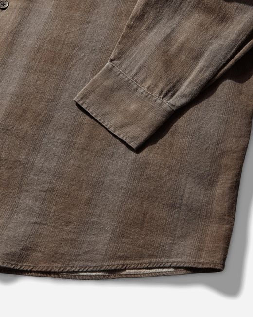 Our Legacy Brown S Borrowed Shirt Dakota Flannel Check for men