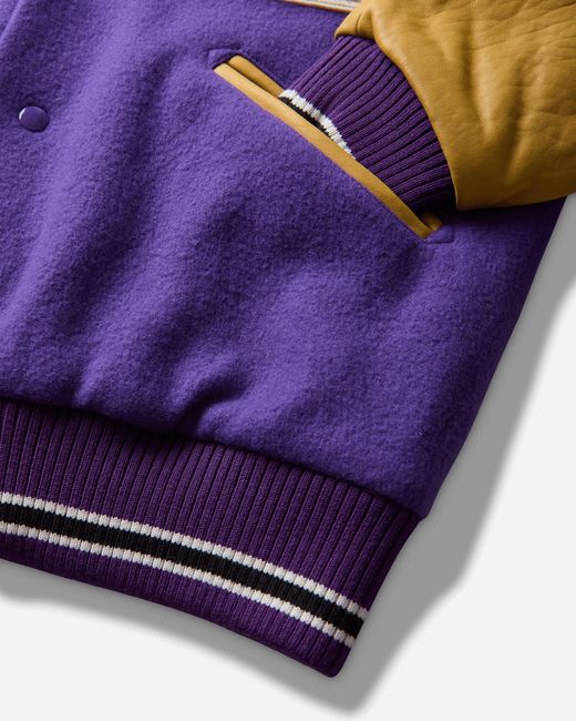 ERL Purple Varsity Jacket for men