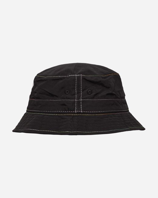 4 Worth Doing Black Gradient Stitch Bucket Hat for men