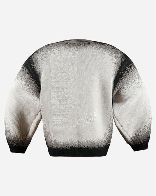 Stills Gray Ordinary Jacquard Knit Sweater for men