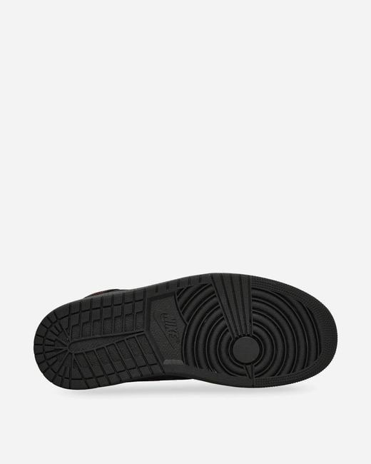 Nike Air Jordan 1 Mid Se Craft Sneakers Dark Smoke Grey / Black for men