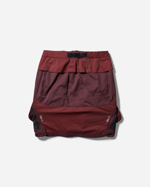 Nike Red S Ispa Multi Pocket Skirt Burgundy Crush