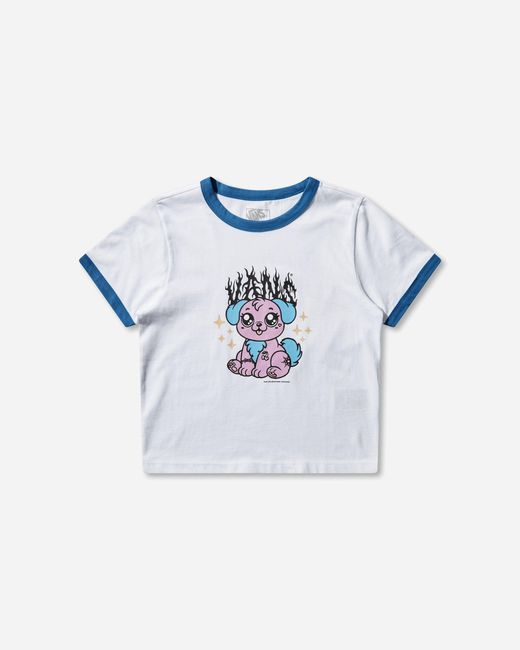 Vans Blue S Puppy Ringer Tee