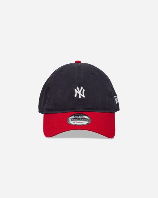 KTZ Red New York Yankees Mlb Washed Contrast 9twenty Adjustable Cap Navy for men
