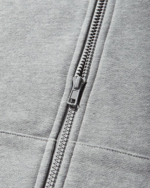Matthew Williamson Gray Men S Double Layer Zip Up Hoodie Melange for men