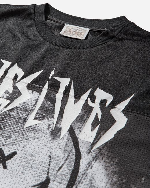 Aries Black Metal Airtex Longsleeve T-Shirt for men