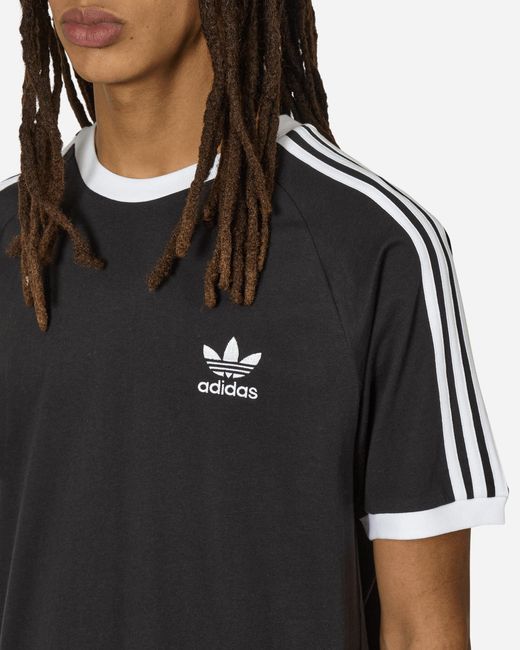 Adidas Black Adicolor Classics 3-stripes T-shirt for men