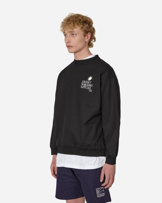 Rassvet (PACCBET) Black Sunlight Supplier Crewneck Sweatshirt for men