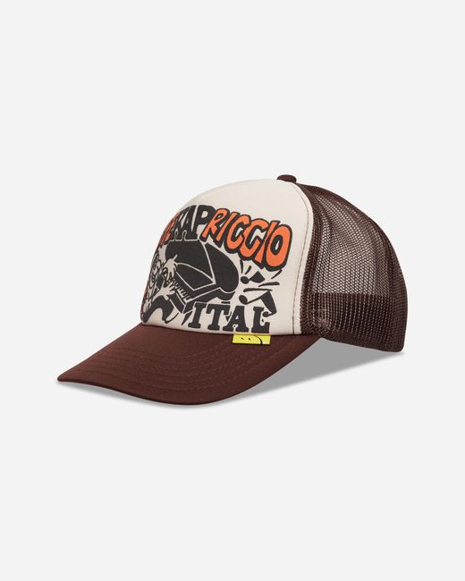 Kapital Brown Life Kapriccio Track Cap Ecru for men