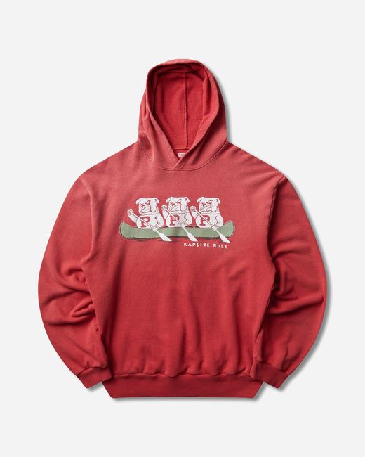 Kapital Red Men S Swt Knit Hoodie (p Bulldog) for men