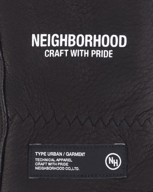Neighborhood Leather Boa Gloves in Black for Men | Lyst