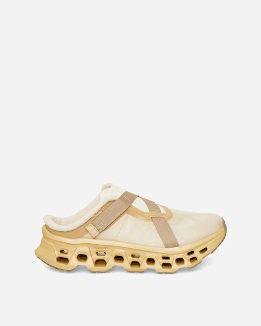On Shoes Natural Women S Cloudmster 3 Mules Loess / Hare
